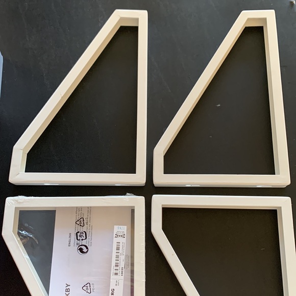 NWT IKEA White Metal Bracket Set shelf accessories - Picture 8 of 11